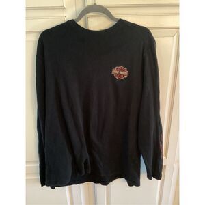 Harley Davidson Thermal Long Sleeve Shirt Sz 2XLT Black